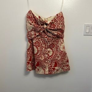 Mini dress - button down with tie front